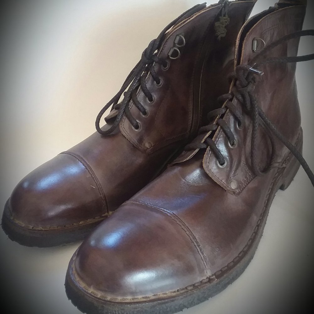 # 7 NEW Mark Nason combat side zip boot